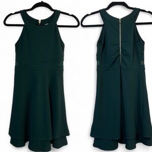 Emerald Sundae Kids Dress in Deep Green